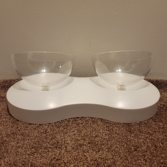FOREYY Elevated Raised Pet Bowls for Cats & Small Dogs Stand Feeder 20° Tilt - Picture 2 of 10